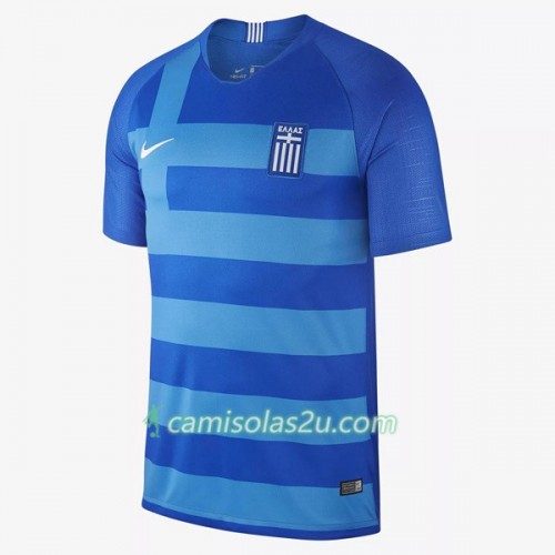 Camisolas de Futebol Grécia Equipamento Alternativa 2018 Manga Curta Camisolas de Futebol Grécia Equipamento Alternativa 2018 Manga Curta